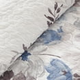 thumbnail image 3 of Madison Park Floral King Quilt Set for Adults with Decorative Pillows Blue, 3 of 5
