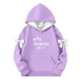 thumbnail image 1 of Bows pour Filles, Haut à Manches Longues Col Rond pour Garçons et Filles, Sweat à Capuche pour Enfants, 1 of 6