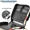 thumbnail image 4 of 3 Ring Zipper Binder with Shoulder Strap Waterproof Trapper Keeper 2 Inch D-Ring 500 Sheets Capacity Cute Lovely Mushrooms, 4 of 7