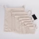 thumbnail image 5 of Billuyoard Dibujar bolsas de cuerda Embalaje en blanco Bolsa de joyería Adorno para el hogar Bolsa de regalo de algodón para dulces Cosméticos Almacenamiento y organización del hogar 40*50cm Billuyoard HA061298-06B, 5 of 6