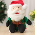 thumbnail image 7 of Merry Christmas Decoration Animated Musical Santa Claus Elk Figurine LED Glowing Soft Plush Stuffed Doll Singing Christmas Puppet Toy Fireplace Home Desktop Decorations Ornament Xmas Holiday, 7 of 7