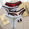 thumbnail image 5 of Ropa Interior con Entrenamiento Gibobby T Back Bragas sin costuras Tanga Sexy Encaje Rosa L, 5 of 5