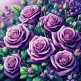 thumbnail image 1 of Fleur Colorée 11 - Peinture Diamant DIY, 1 of 6