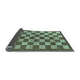 thumbnail image 2 of Ahgly Company Indoor Rectangle Checkered Light Blue Modern Area Rugs, 5' x 8', 2 of 4