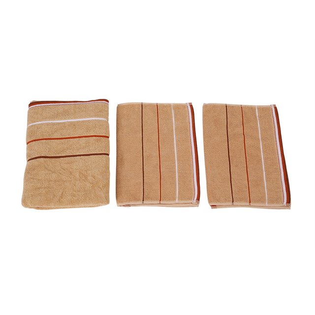 3 PCS Toalla de lujo Toallas de algodón Toalla de baño de mano de la cara Home Hotel Set Café