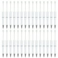 thumbnail image 1 of Bolígrafos de cuentas Uxcell 30 paquetes de tinta negra bolígrafo de plástico creativo DIY para maestros, oficina, manualidades, decoraciones de fiesta, suministros hechos a mano, blanco, 1 of 7