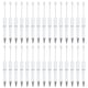 thumbnail image 1 of Bolígrafos de cuentas Uxcell 30 paquetes de tinta negra bolígrafo de plástico creativo DIY para maestros, oficina, manualidades, decoraciones de fiesta, suministros hechos a mano, blanco, 1 of 7