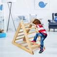 thumbnail image 1 of Escalera Triangular de Madera Costway Natural 93 x 46 x 81 cm para Niños más de 3 años, 1 of 10