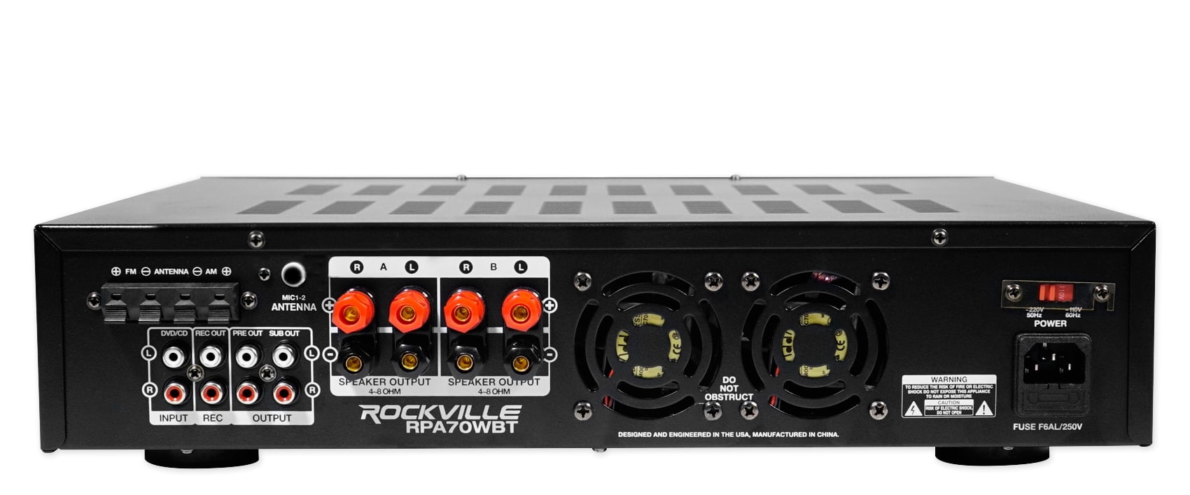 Rockville RPA70WBT 1000w Home Theater Receiver w/ Bluetooth/Tuner/USB/Mixer+Mics