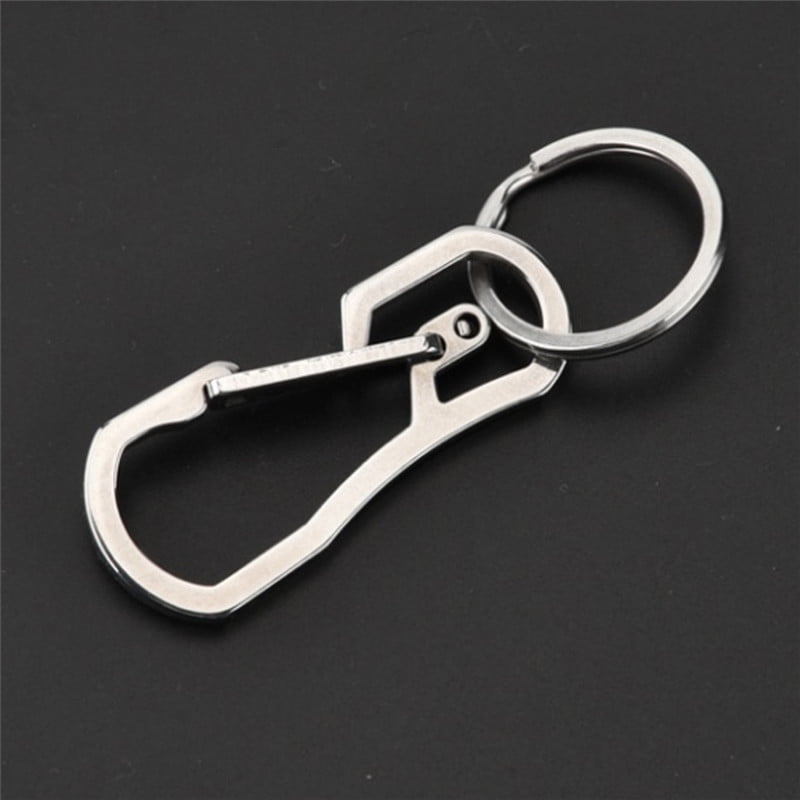 2.5 in Solid Brass Keychain Carabiner Key Ring Snap Hook Hang Spring Clip C-Type 