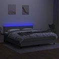 thumbnail image 4 of moobody Box Spring Bed with & Gray California King Fabric, 4 of 7