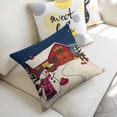 thumbnail image 5 of Winter Barn Snowman(1) Linen toss pillowcase Decoration pillowcase Gift preferred 24x24" Cushion cover 4 set Sofa pillowcase Sofa bedroom living room car, 5 of 8