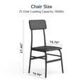thumbnail image 5 of Asofer Dining Table Set for 4, Dining Room Set, Kitchen Table and upholstered Chairs for Small Space, Gray, 5 of 10