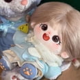 thumbnail image 4 of Muñeca de algodón de felpa Kawaii para niños, figura de súper estrella de peluche, sin atributos, puede cambiar la ropa, regalo, 20cm, 4 of 5