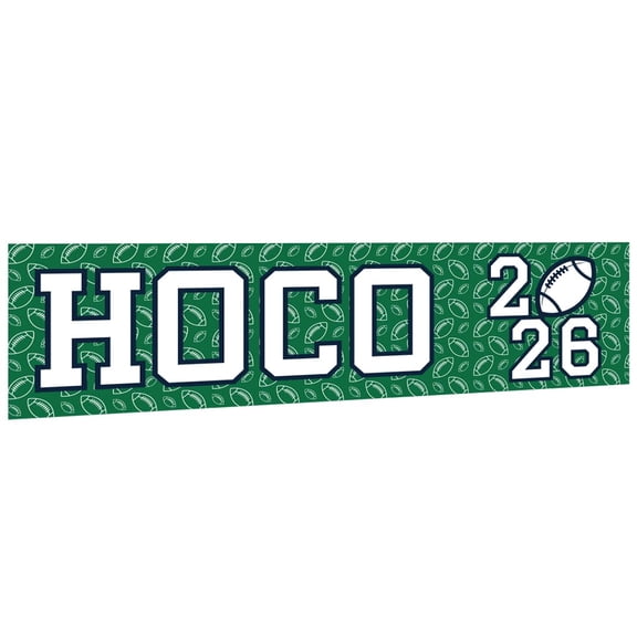 Large Homecoming Banner Decorations 2025, HOCO Football Sign, Game Day Banner with Adhesive Dots