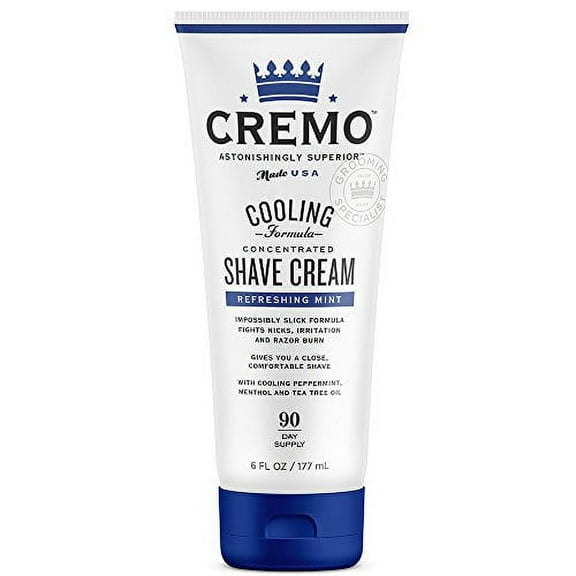 Cremo Cooling Shave Cream, Astonishingly Superior Shaving Cream for Men, 6 oz