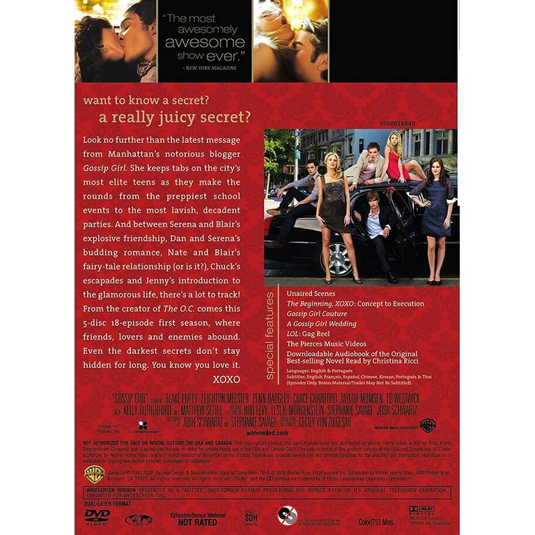 GOSSIP GIRL SEASON 1 + SEASON 2 DVD - BLAKE LIVELY - EXCELLENT - FREE  SHIPPING