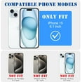 thumbnail image 2 of for iPhone 15 Magnetic Gardient Glitter Case, Plating Bling Cute Case Compatible with MagSafe for Women Girls Full Camera Protector Back Cover for iPhone 15 6.1 Inch Light Blue, 2 of 14