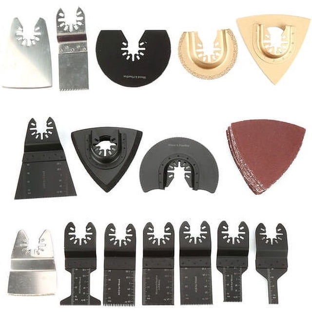 40 unids/set oscilante Multi herramienta hoja de sierra Kit multifunción oscilante Web VI Kit herramientas eléctricas accesorios de la máquina de reparación