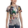 thumbnail image 4 of Mha Boku no Hero Academia Youth Unisex T-Shirt Crewneck Short Sleeve Double-Sided Print Tee Shirts Top For Boys Girls Kid Teen Medium, 4 of 6