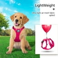 thumbnail image 5 of PoyPet Dog Harness Adjustable Soft Breathable Mesh Pet Harness No Pull Choke-Free Double Padded Vest for Small Medium and Large Dogs,Fuchsia L, 5 of 8