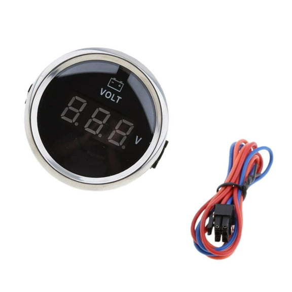 Marine Car Truck 2''52mm Digital LED  Black Universal