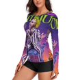 thumbnail image 2 of Beetlejuice Women's Sunscreen Shirt Long Sleeve Workout Tops Crewneck Soft Comfy Tees Casual T-Shirt 2XL, 2 of 7