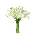 thumbnail image 1 of Flores blancas Flores artificiales de seda de lirio de cala 13.4 para el hogar, cocina y boda, 1 of 1