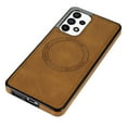 thumbnail image 2 of ELEHOLD Case for Samsung Galaxy A53 5G, Shockproof Slim Magnetic Leather Case, Compatible with MagSafe Accessories,Brown, 2 of 4