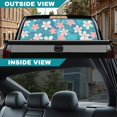 Performated Window Graphics Forchrinse Hibiscus Back Window Decals for Trucks Perforated One Way ...