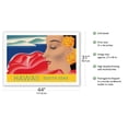 thumbnail image 2 of Hawaii and South Seas - Vintage Hawaiian Travel Poster by Frank Macintosh c.1950s - Fine Art Rolled Canvas Print (Unframed) 27in x 40in, 2 of 4