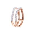 thumbnail image 5 of Round White Cubic Zirconia Enhancer Guard Ring 10k Rose Gold Ring Size - 11, 5 of 6