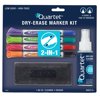 Quartet 2-in-1 Dry-Erase Kit, Chisel/Fine Tip Dry-Erase Markers, Eraser, Spray Cleaner