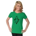 thumbnail image 3 of Triangle Whale Symbolic Spirit Animal Womens Slim Fit Graphic Tee Brisco Brands S, 3 of 5