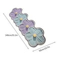 thumbnail image 3 of Flower Pattern Soft Suede Blanket | Non-Slip Carpet Cover Rug for Bedroom Living Room Coffee Table Window | Easy Clean Polyester Throw for Home Office Dining Room, 3 of 6
