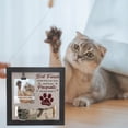 thumbnail image 6 of Unique Bargains Dog Memorial Gifts for Loss of Dog Personalized Keepsake Pet Memorial Frame Wooden Frame with Paw Print Design 9.06"x9.06" Black Gray, 6 of 6