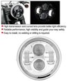thumbnail image 3 of Universal Vintage Round Motorcycle LED Headlight Lamp Modification Accessory (Electroplating), 3 of 3