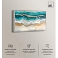thumbnail image 2 of Golden Currents Canvas Coastal Abstracts by Art Remedy, Silver Frame, 45" x 30", 2 of 7