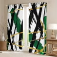 thumbnail image 2 of Homewish Geometric Stripes Blackout Curtains Set of 2 (52x84 Each) for Teens Boys Girls,Abstract Lines Window Curtains,Vintage Aesthetic Curtains and Drapes,Lightweight Room Decor, 2 of 6