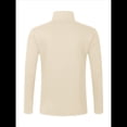 thumbnail image 4 of Sudadera Informal de Larga con Cuello Alto y Cremallera de un Cuarto para Hombre Albaricoque M, 4 of 9