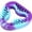 Purple2-One Size, variant on VMWMSSR Interactive Dog Treat Dispensing Toy, Silicone Puzzle Feeder, Slow Feeder Chew Toy for Puppies & Small/Medium Dogs(Purple1-One Size)