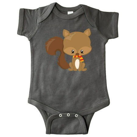 

Inktastic Cute Squirrel Baby Squirrel Squirrel with Scarf Gift Baby Boy or Baby Girl Bodysuit