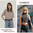 thumbnail image 6 of SENDEFN 2 Pack Women Leather Belts with Pin Buckle Waist Belt for Jeans Pants Dresses, 6 of 6