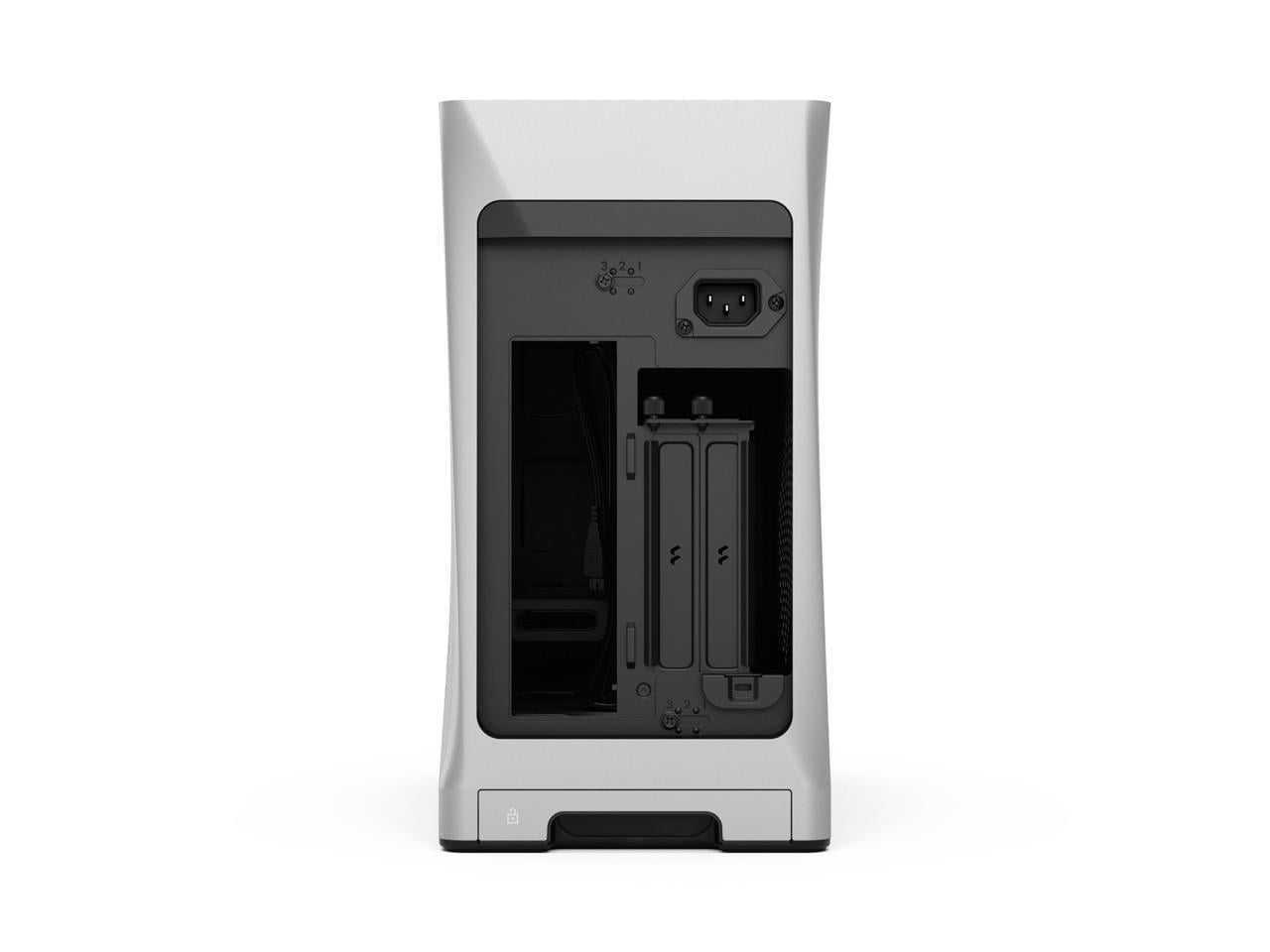 Fractal Design Era 2 Silver Anodized Aluminum/Steel Mini-ITX Compact Small Form Factor PC Case