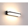 thumbnail image 2 of Aplique de pared LED moderno para exterior, resistente al agua, 26 x 10 x 6 cm, blanco cálido (3000 K), clasificación IP65., 2 of 5