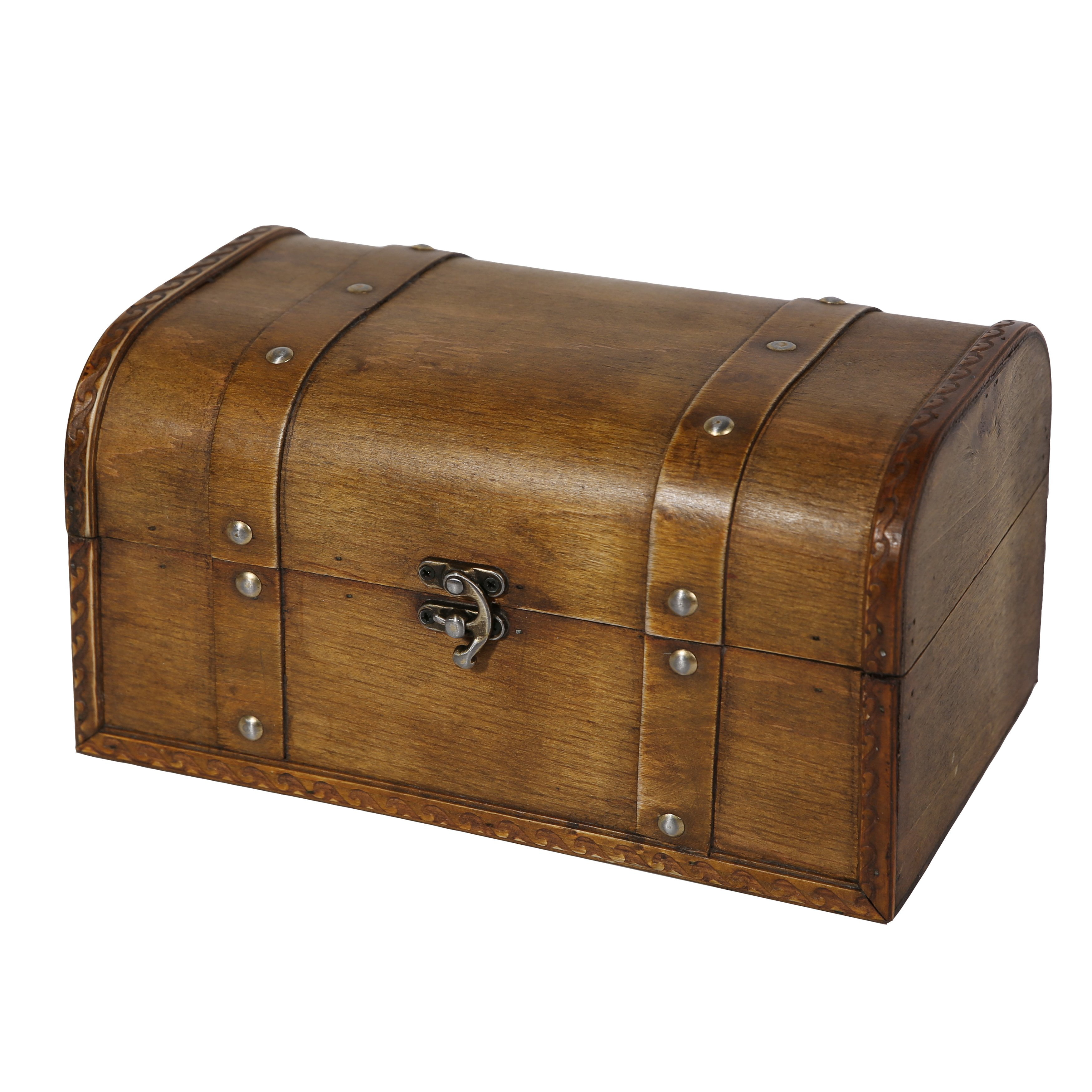 Soul & Lane Carterton Small Wooden Chest | Decorative Treasure Storage ...