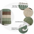 thumbnail image 5 of Small Stall Shower Curtain 36x78 Inch Narrow Half Size Green Brown Bath Curtains Bathroom Decor Country Wood Grain Abstract Stripe Waterproof Fabric Shower Curtain Set with Hooks 36 Inch, 5 of 6
