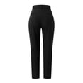 thumbnail image 4 of Eashery Women's Casual Linen Pants Lounge Pants Pull On Dress Pants Womens Jogger Pants (Solid Color,Black,M), 4 of 5