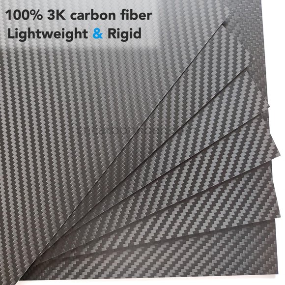 Fibre de Carbone 2.0Mm 200X300Mm Feuille en Sergé Mat.0.55mm 300X400/400X500Mm Disponible.100% 3K Feuille en Fibre de Carbone