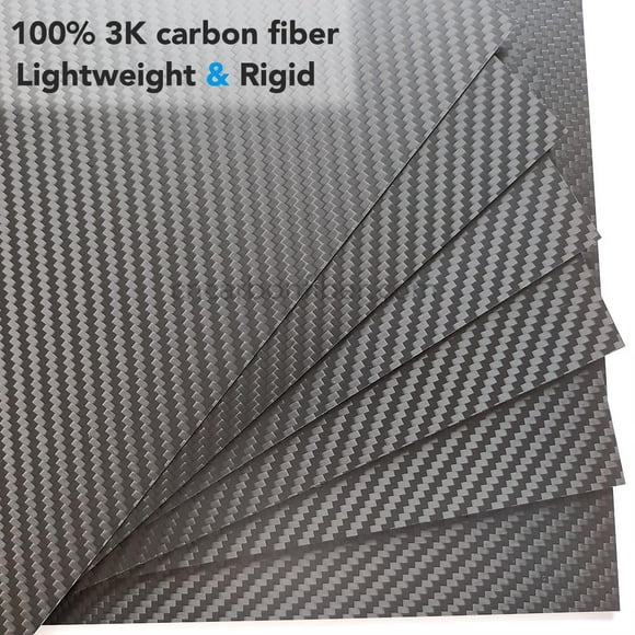 Fibre de Carbone 2.0Mm 200X300Mm Feuille en Sergé Mat.0.55mm 300X400/400X500Mm Disponible.100% 3K Feuille en Fibre de Carbone